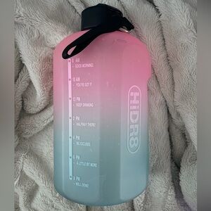 Pink and White Gradient 1 Gallon Water Bottle